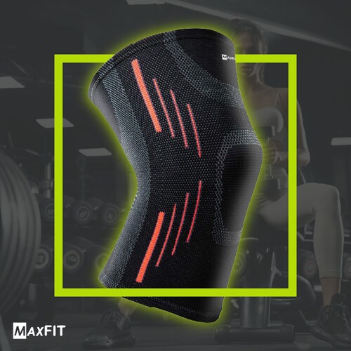 1 Par De Rodillera Elástica De Compresión Premium, Sport Hx915 Maxfit