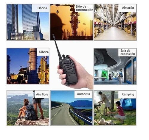 Set Radios Uhf Fm Transceptor Con Linterna 