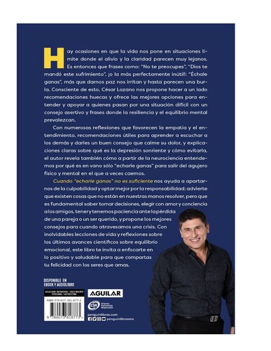 Libro Cuando echarle ganas no es suficiente. Aprende de las pérdidas y retoma el camino Autor Cesar Lozano.