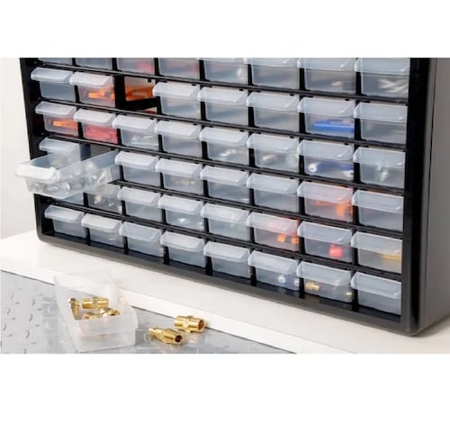 Organizador De 64 Gavetas Negro