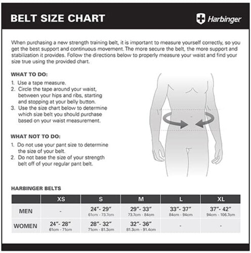 Faja Cinturon Harbinger levantamientos Foam Core 4.5" Unisex 10558