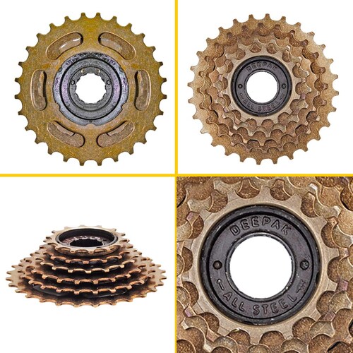 Sprocket Bicicleta Rueda Libre Estrella 6 Pasos Velocidades