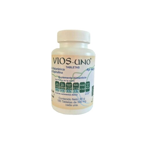 ViosUNO: Acido Hialurónico, Ajo Negro, MSM, Espirulina 180 tab.