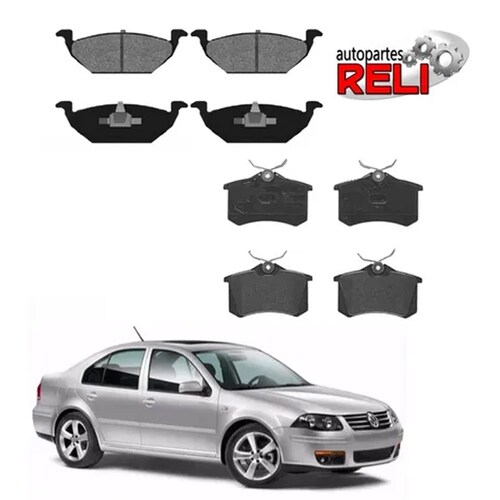 Juego Balatas Delanteras Traseras Vw Jetta Clasico 2011-2015
