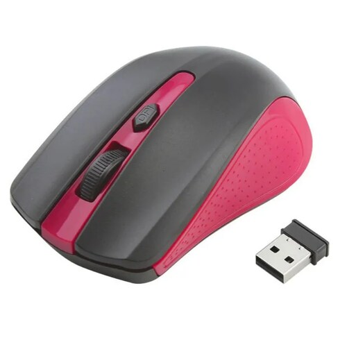 Mouse Inalámbrico S8 Rojo Carga De Baterías 2.4 GHZ