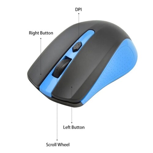 Mouse Inalámbrico S8 Rojo Carga De Baterías 2.4 GHZ