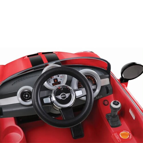 Carro Montable Electrico Mini Cooper Rojo Prinsel.