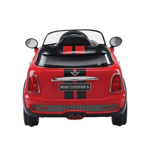 Carro Montable Electrico Mini Cooper Rojo Prinsel.