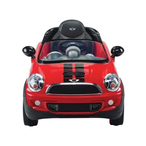 Carro Montable Electrico Mini Cooper Rojo Prinsel.