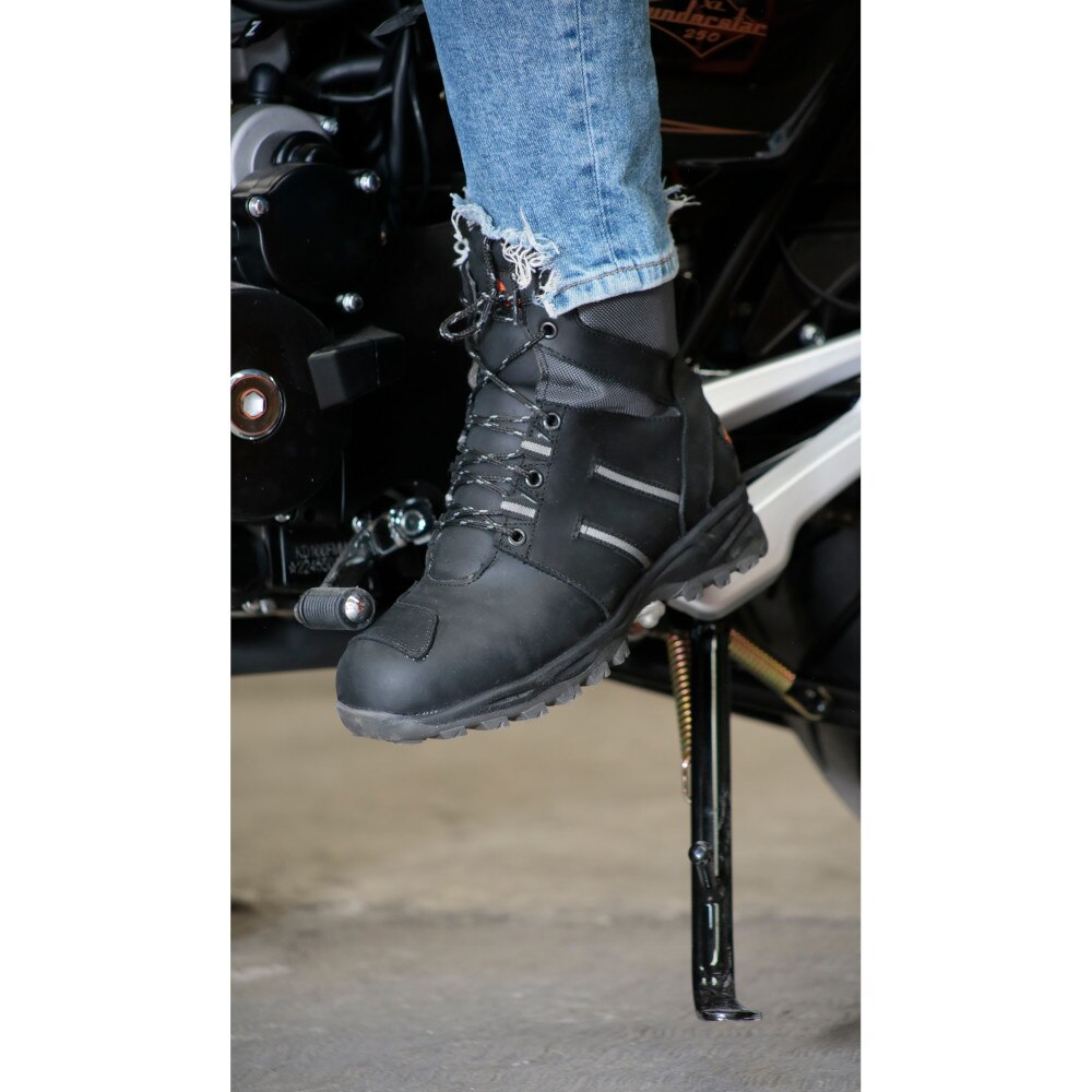 Botas Motociclista V STIVALI RENEGADE 345 Piel Estilo Urbano Negra