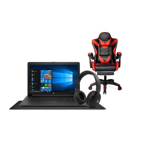 Laptop Hp 17-by4097nr Core i7-1165G7 Optane 16gb 256gb SSD 17.3 Reacondicionada + Combo Silla Gamer.