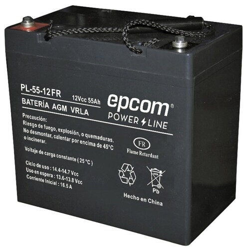 Batería Epcom PL-5512-FR - De Ciclo Profundo - 12 Vcc - 55 Ah 