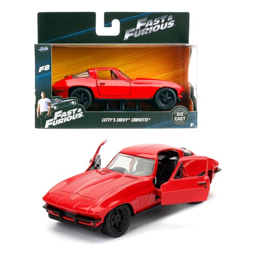 Letty 1966 Chevy Corvette Rapido y Furioso Jada Toys Escala 1:32