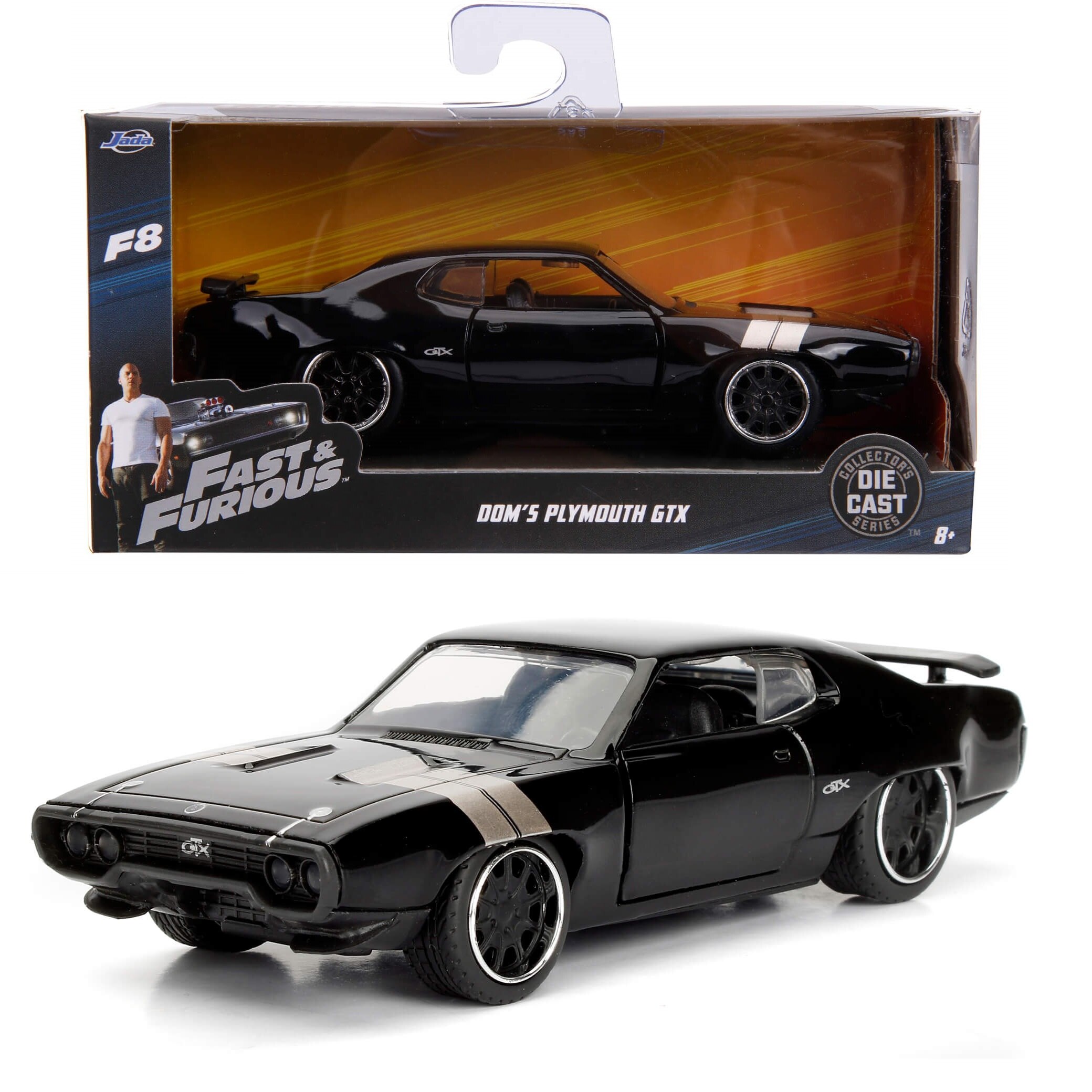 Dom 1971 Plymouth GTX Rapido y Furioso Jada Toys Escala 1 32