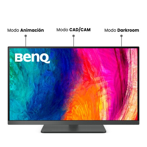 Monitor de Diseño BenQ 27 pulgadas 4K AQ Color (PD2705U), Compatible con Mac, 3480px, LED, IPS, 99% Rec.709, 99 % sRGB, 10 bit, CAD/CAM, Animación, Modo cuarto obscuro, Low Blue Light, Anti reflejante, Flicker-free, AMA, altura/inclinación ajustable, HDMI, DP