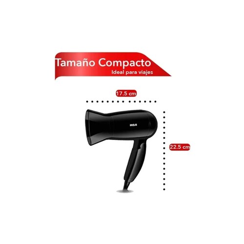 Secadora De Cabello Rc-p8  Negro Rca