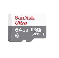 Memoria Flash SanDisk Ultra 64GB MicroSDXC UHS-I Clase 10 con Adaptador negro portátil tablet cel