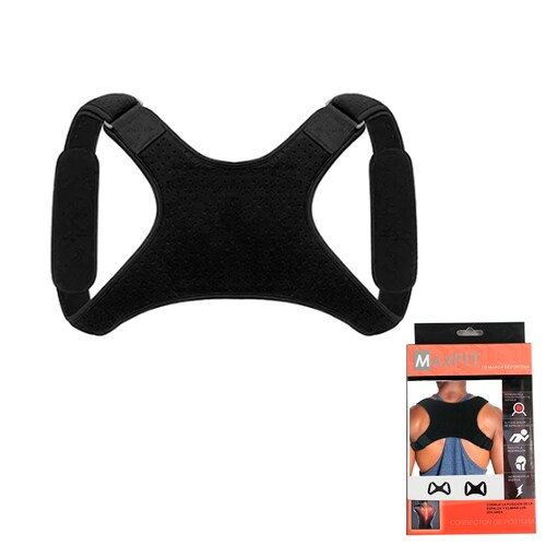 Corrector De Postura Ajustable Unisex De Espalda Maxfit Hb202