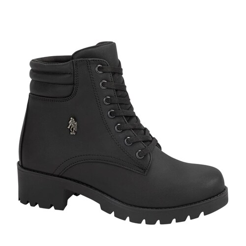 Botas Para Jugar Polo Mujer Bota Hiker Casual Hpc Polo Color Negro