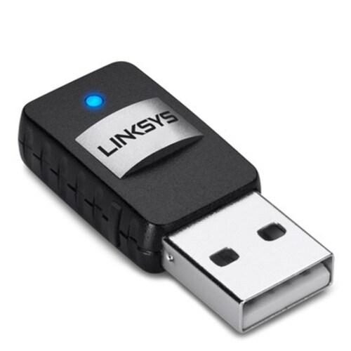 Mini Adaptador Inalámbrico Linksys AE6000 de Doble banda  