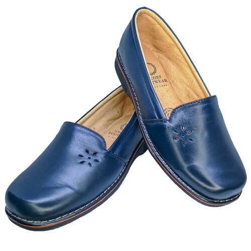 Zapato Suave Dama Pie Diabético Delicado Piel Borrego suave y cómodo Amplio.