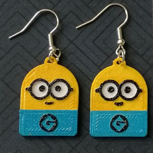  BitBlast Studio Set 2 Pares Aretes Artesanales para Dama en Impresión 3D