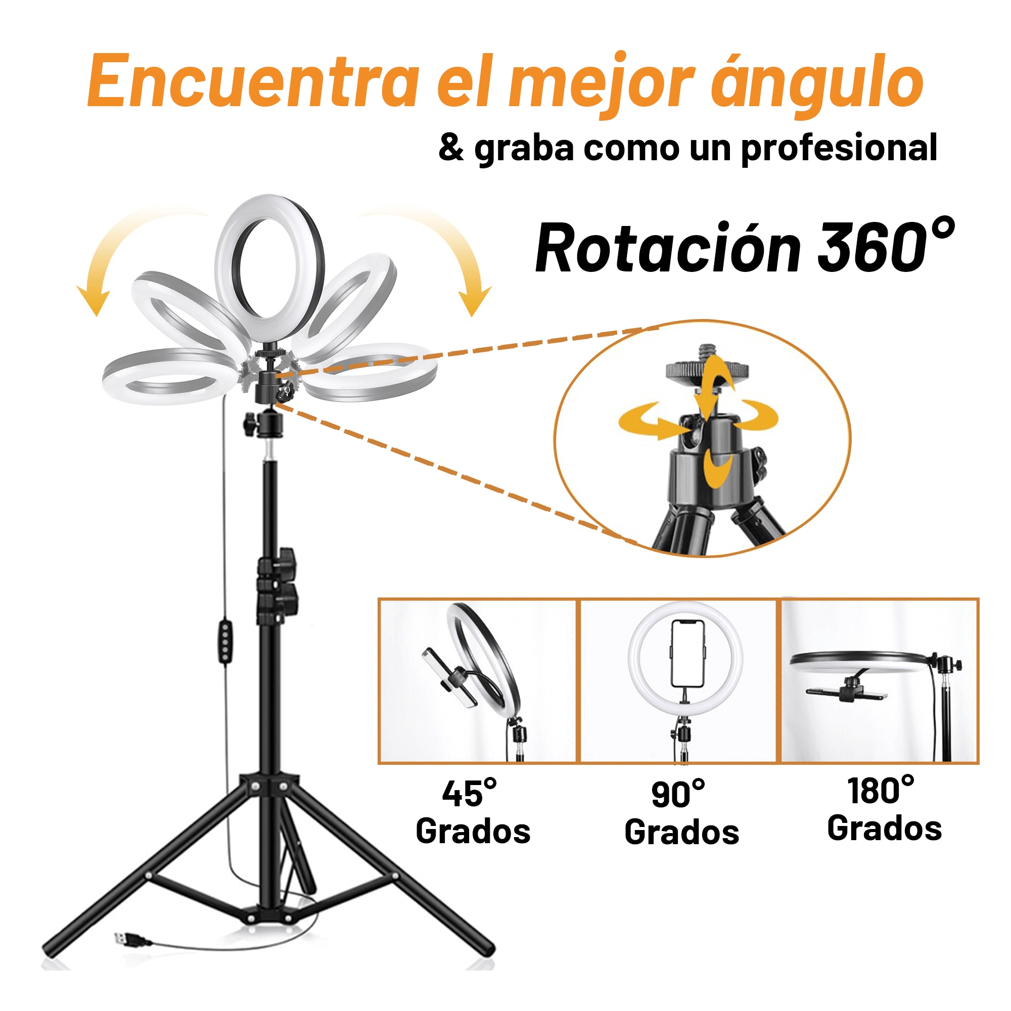 Aro de luz de 10 online pulgadas