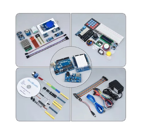  Kit Compatible C/ Arduino Uno Con Español Tutorial