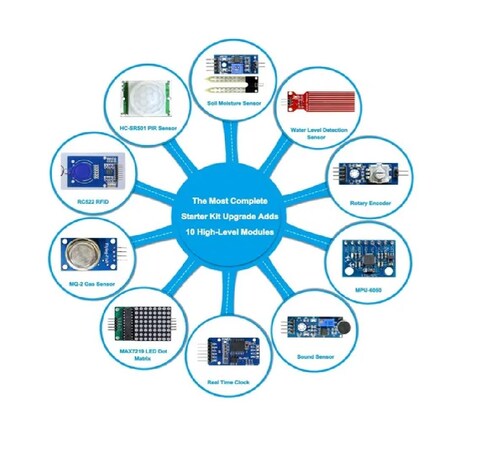  Kit Compatible C/ Arduino Uno Con Español Tutorial