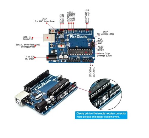  Kit Compatible C/ Arduino Uno Con Español Tutorial