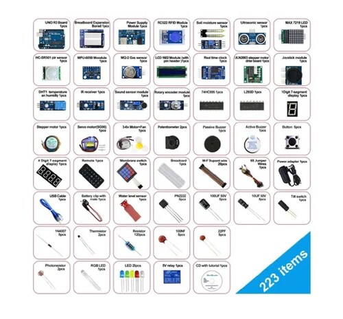  Kit Compatible C/ Arduino Uno Con Español Tutorial