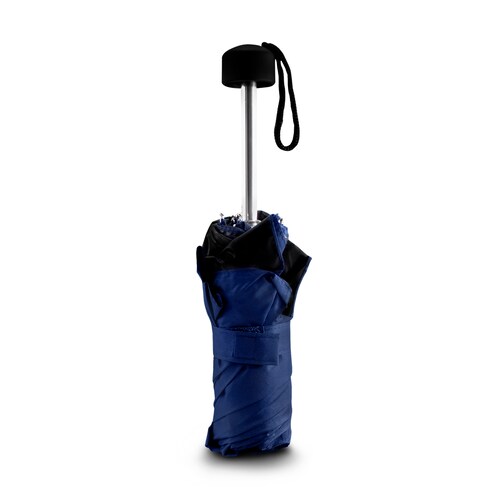 Paraguas Azul de bolsillo sombrilla automático protección rayos UV y Anti viento con estuche