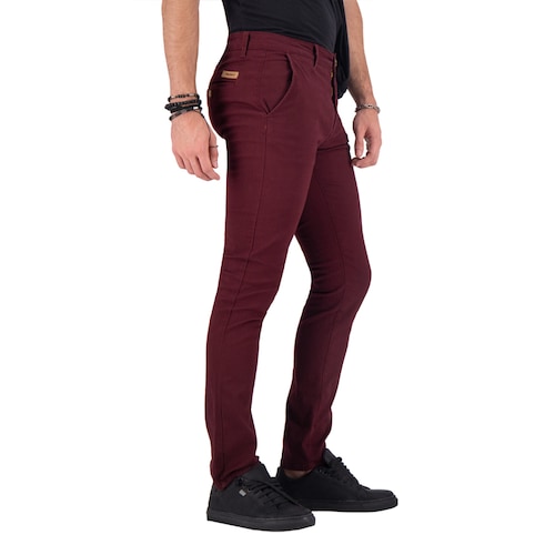 Chino de Gabardina Premium - Vino Holstone Hombre