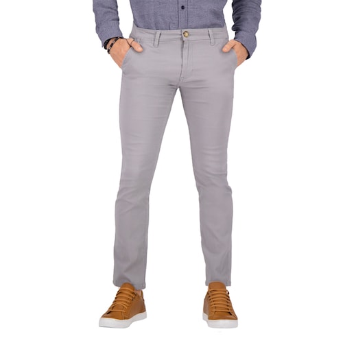 Chino de Gabardina Premium - Gris Perla Holstone Hombre