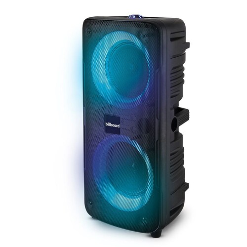 Bocina Inalámbrica Con Luz LED Carbono Beat Max Billboard Color Negro