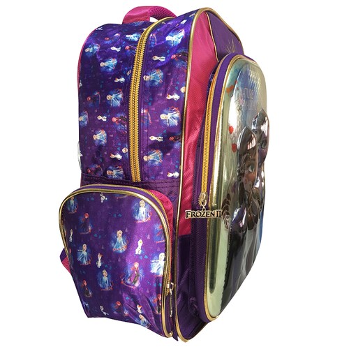 Mochila Primaria 3D Elsa y Ana.