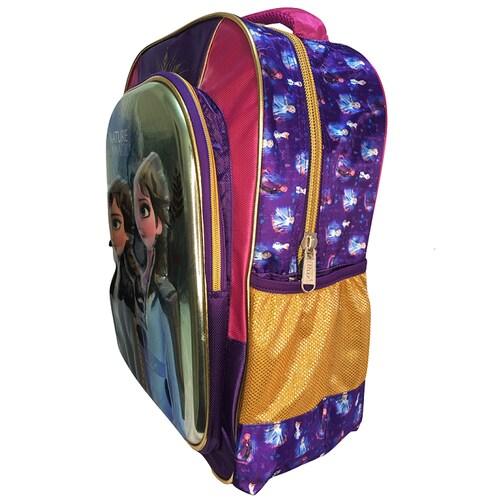 Mochila Primaria 3D Elsa y Ana.