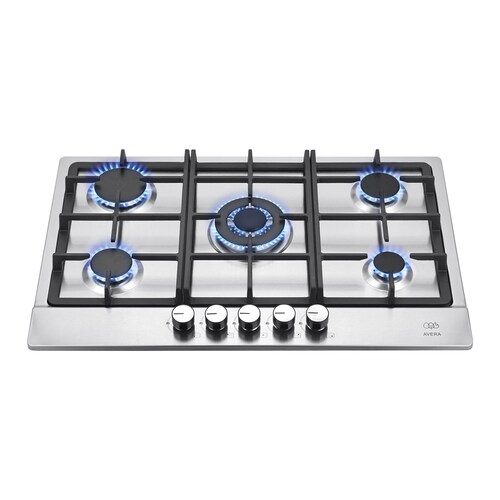 Parrilla de Gas Acero Inoxidable con 5 Quemadores Avera AI5