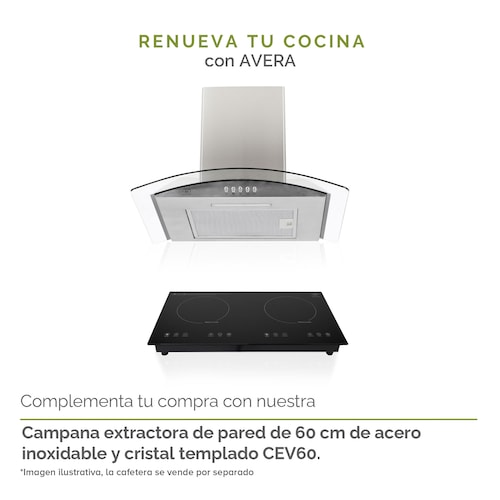 Parrilla De Inducción De 2 Zonas Estufa Eléctrica Avera PIV2