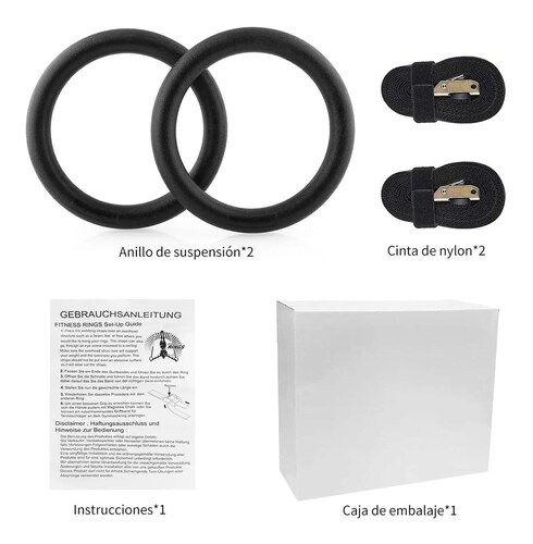 Anillos De Gimnasia Bandas De Suspensión De Hasta 450 Kg
