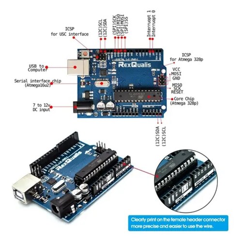 Kit Compatible C/ Arduino Uno R3 Con Español Tutorial.