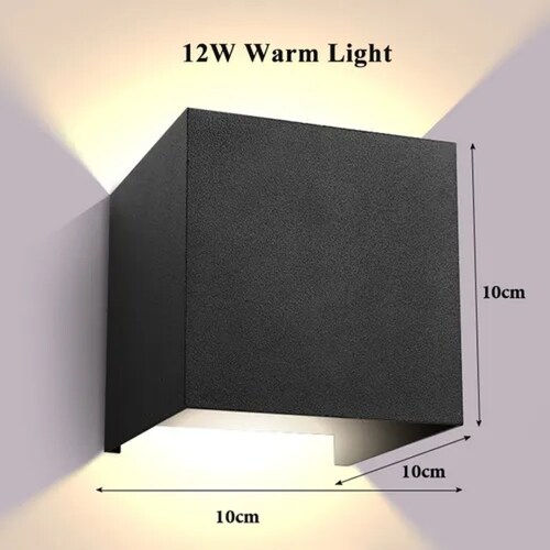 12w Luz De Pared Luz Arbotante Led Pared Uso Exterior 3000k
