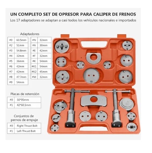 Set Opresor Para Cambiar Piston Frenos Universal 