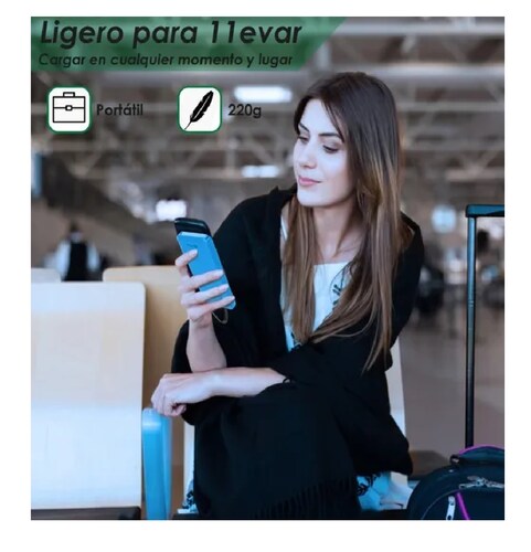 Power Bank Pila Bateria Portatil 10000mah Azul