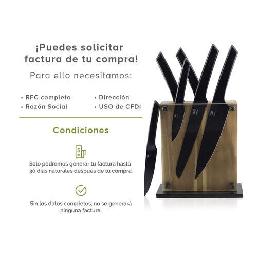AVERA Set 6 Cuchillos De Cocina De Acero Inoxidable Cu6