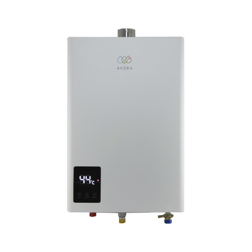 AVERA Calentador De Agua Instantáneo Modulante usa Gas LP para 2 Servicios CM14