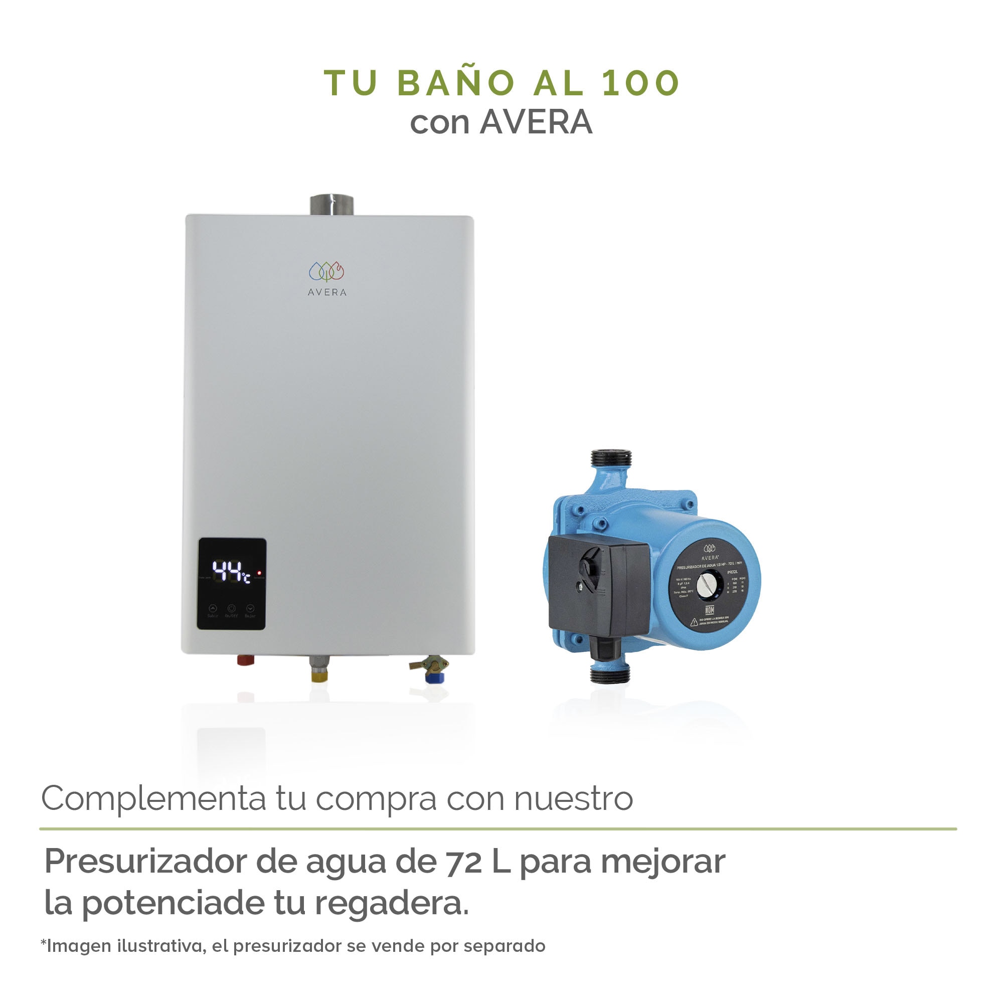 AVERA Calentador De Agua Instantáneo Modulante Usa Gas LP Para 2 ...