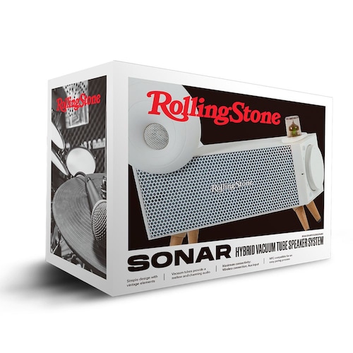 Bocina Con Amplificador de Bulbos Sonar Rolling Stone Color Blanco