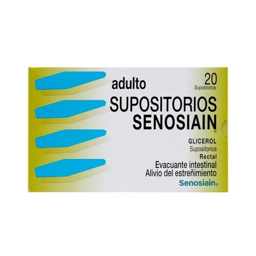Supositorios Senosiain Adulto 2 Pack con 20 Pzas c/u
