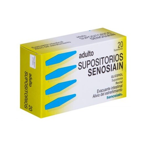Supositorios Senosiain Adulto 2 Pack con 20 Pzas c/u